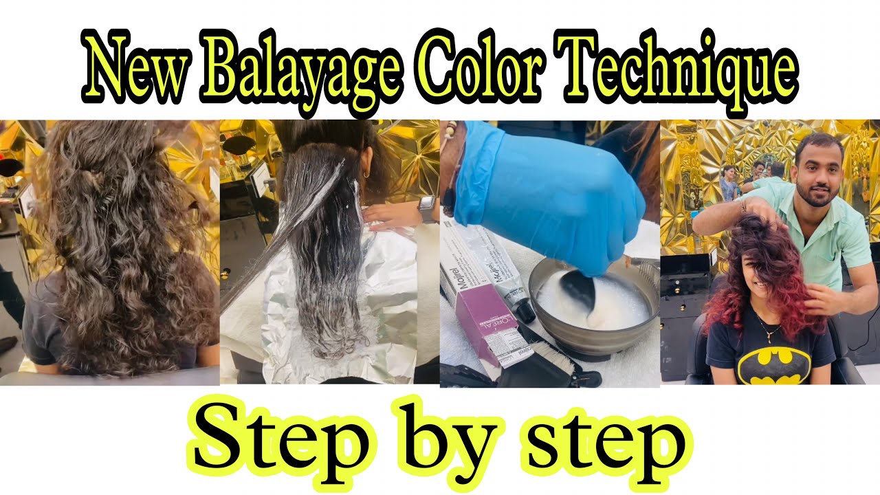Balayage Color technique || Step by step || P SQUARE SALON