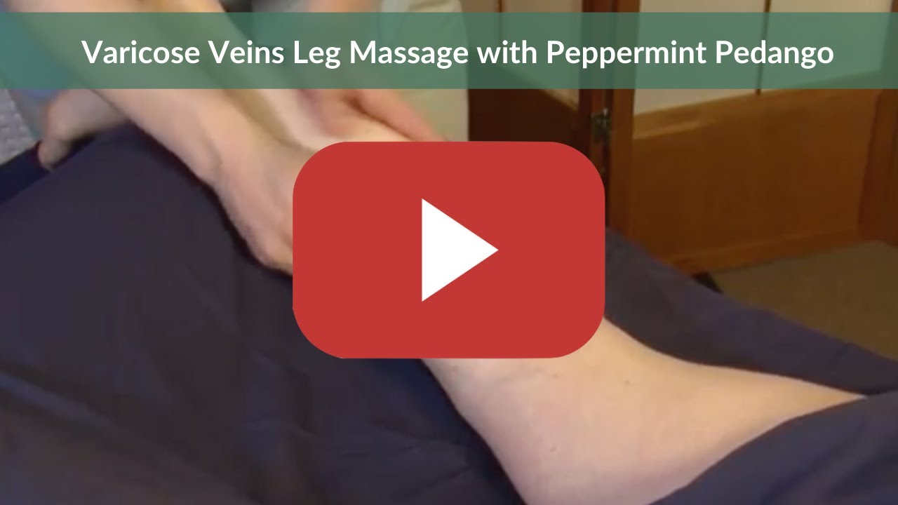 Varicose Veins Leg Massage with Peppermint Pedango
