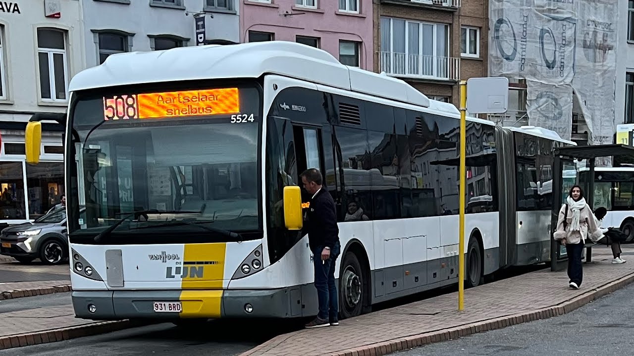 Van Hool New AG300 €5 (2010) VOITH 5524 Delijn Rumst 🇧🇪 (FULL KICKDOWN)