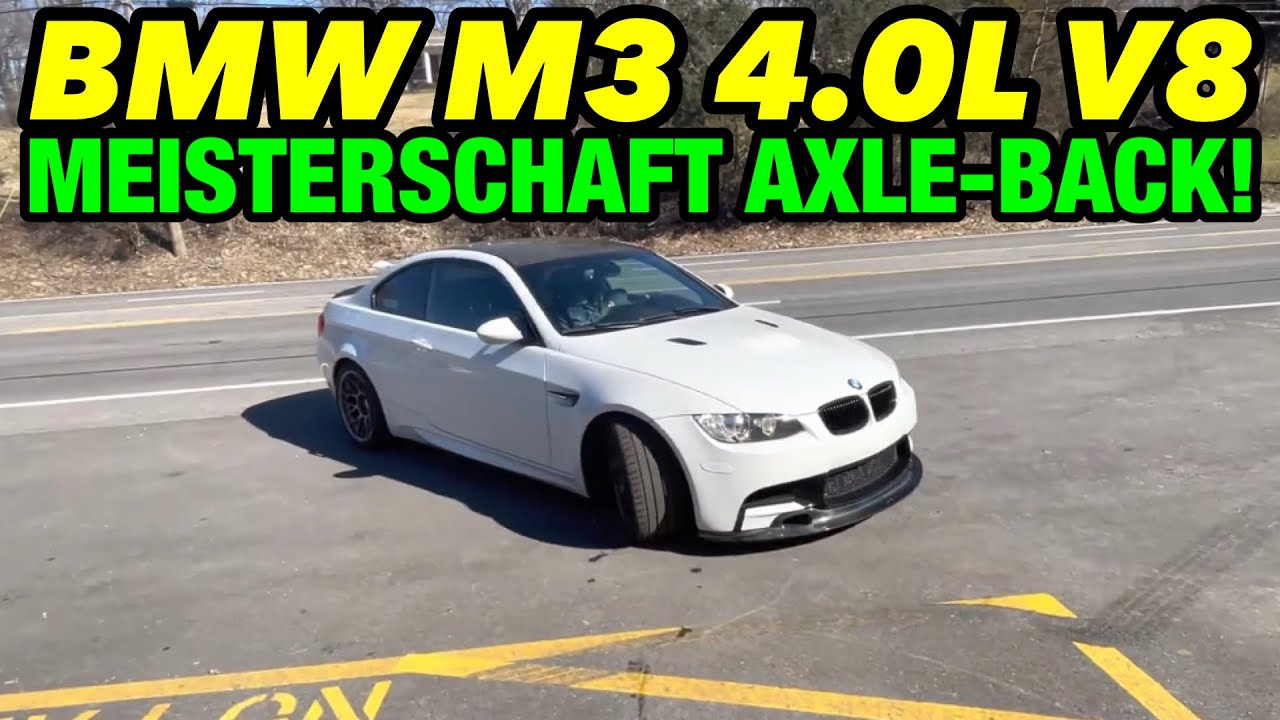 2011 BMW M3 4.0L V8 Dual Exhaust w/ Meisterschaft Axle-Back System!