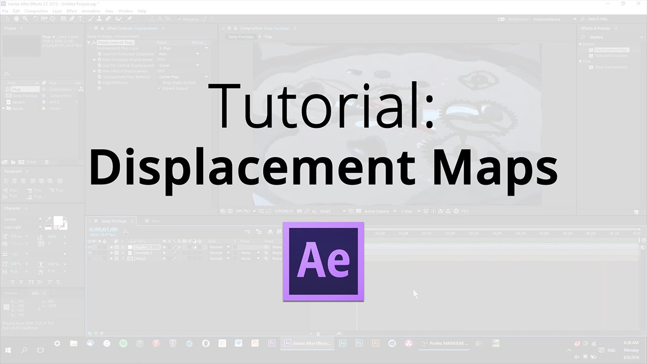 Fun With Displacement Maps in After Effects!