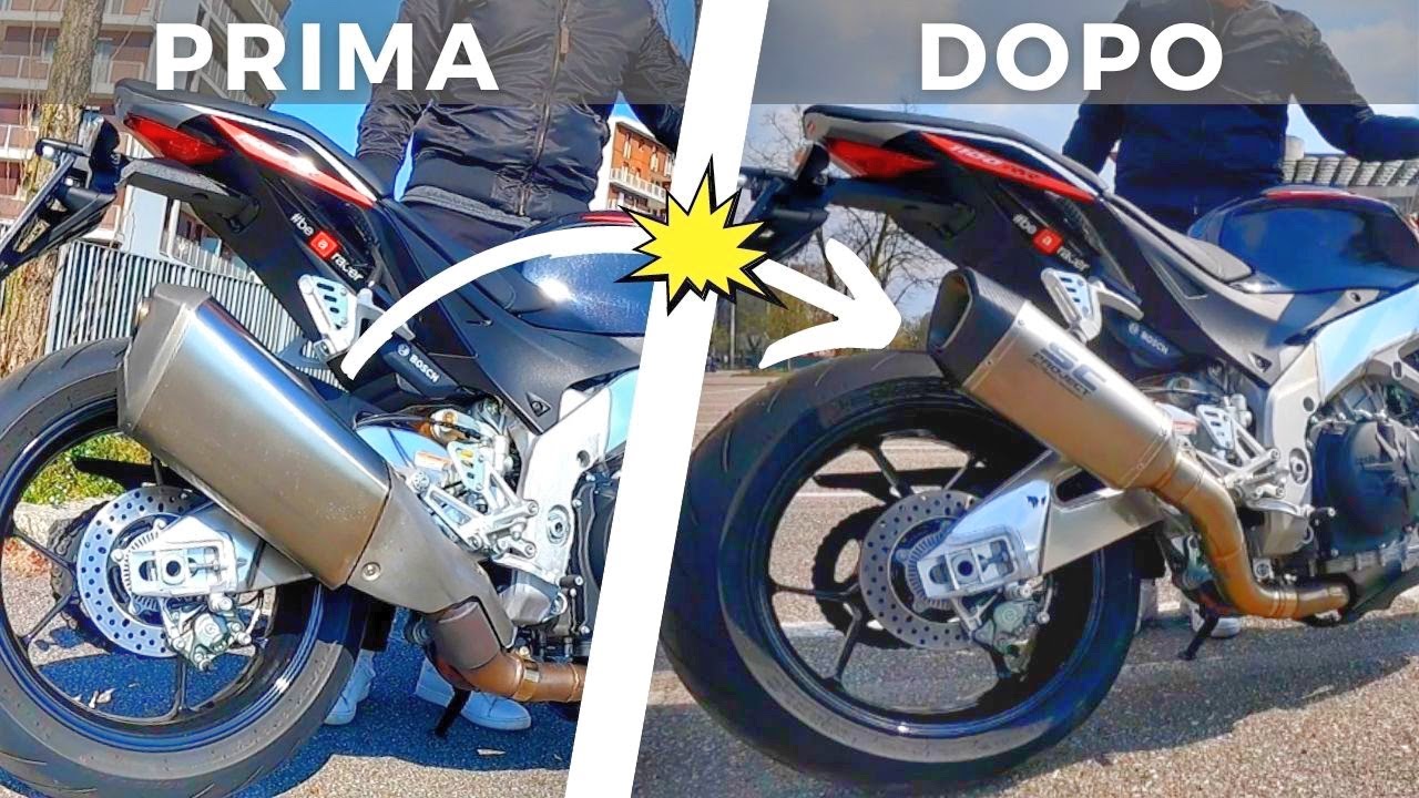 Aprilia Tuono V4 - Original exhaust Vs SC Project SC1-R [sound check + RAW]