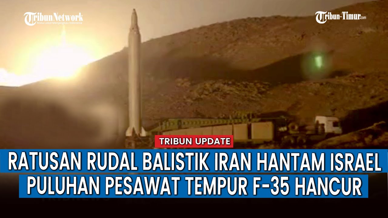 [FULL] Detik-detik Rudal Balistik Iran Diluncurkan ke Tel Aviv, Pangkalan Udara Tel Nof Membara