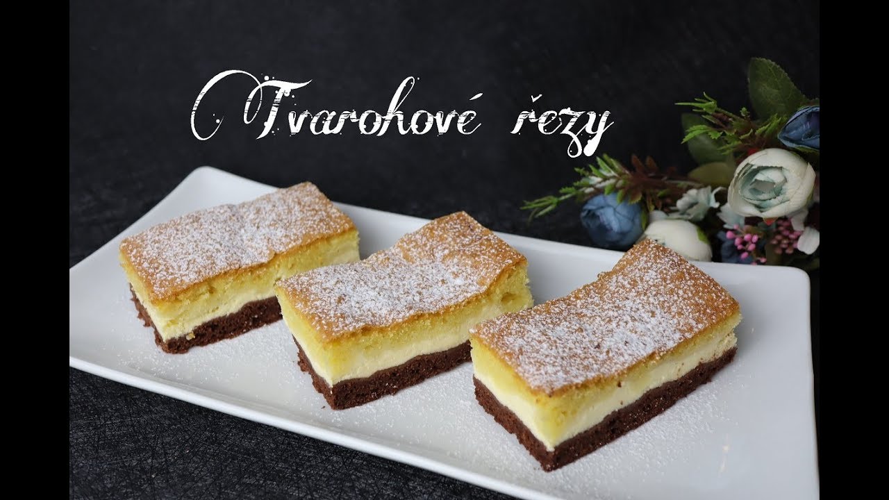 Tvarohové řezy | Videorecept | Dvě v troubě | CZ/SK HD recipe
