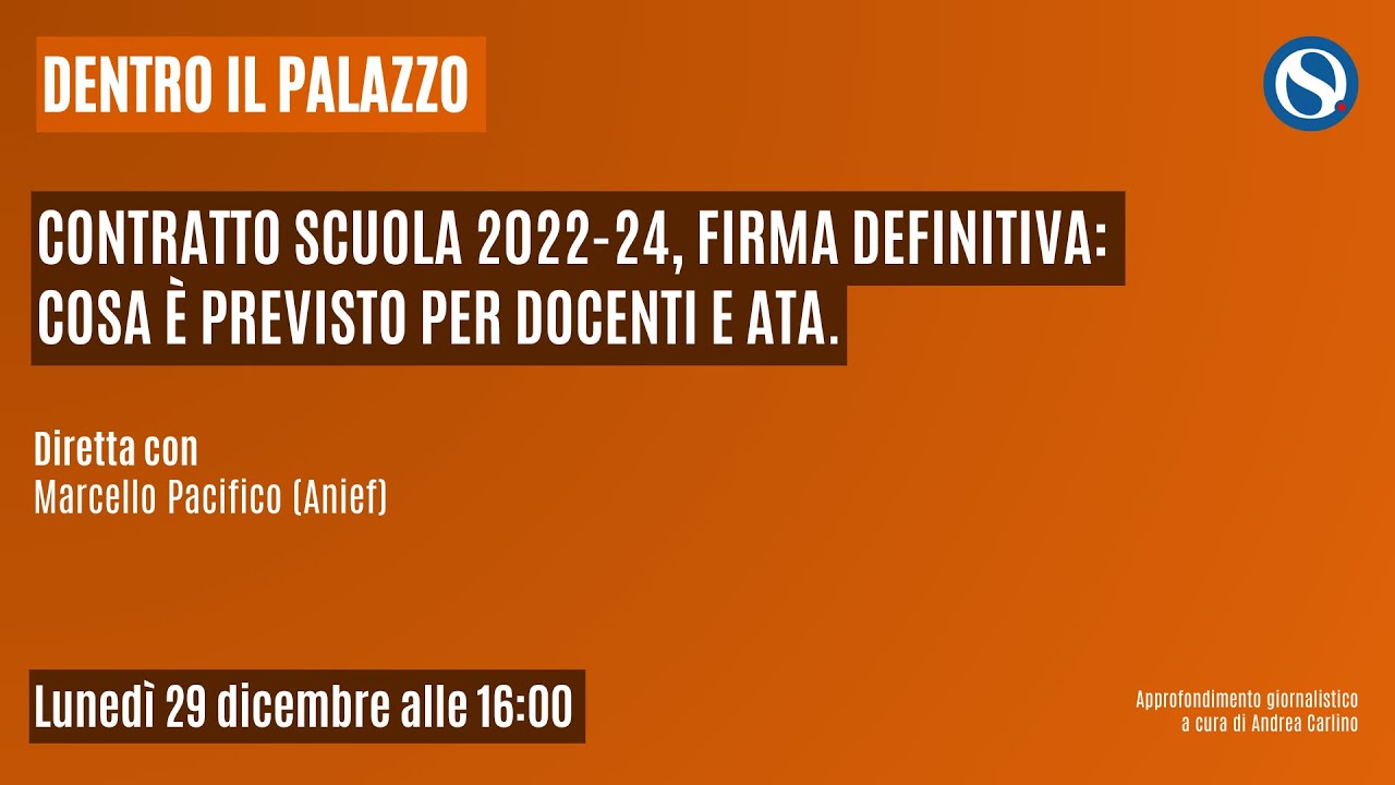 Contratto scuola 2022-24, firma definitiva: cosa è previsto per docenti e ATA