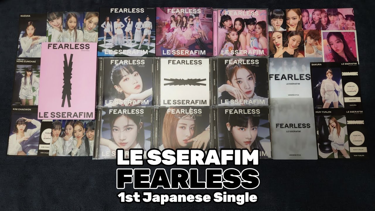 [Unboxing] LE SSERAFIM -1st Japan Single FEARLESS (Solo Jacket, Standard, Limited A+B, Weverse, UMS)