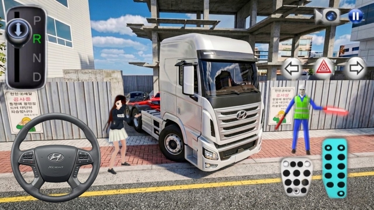 New Hyundai xcinet truck stuck in construction area-3D Driving Class 2026-Android Gaming 2026