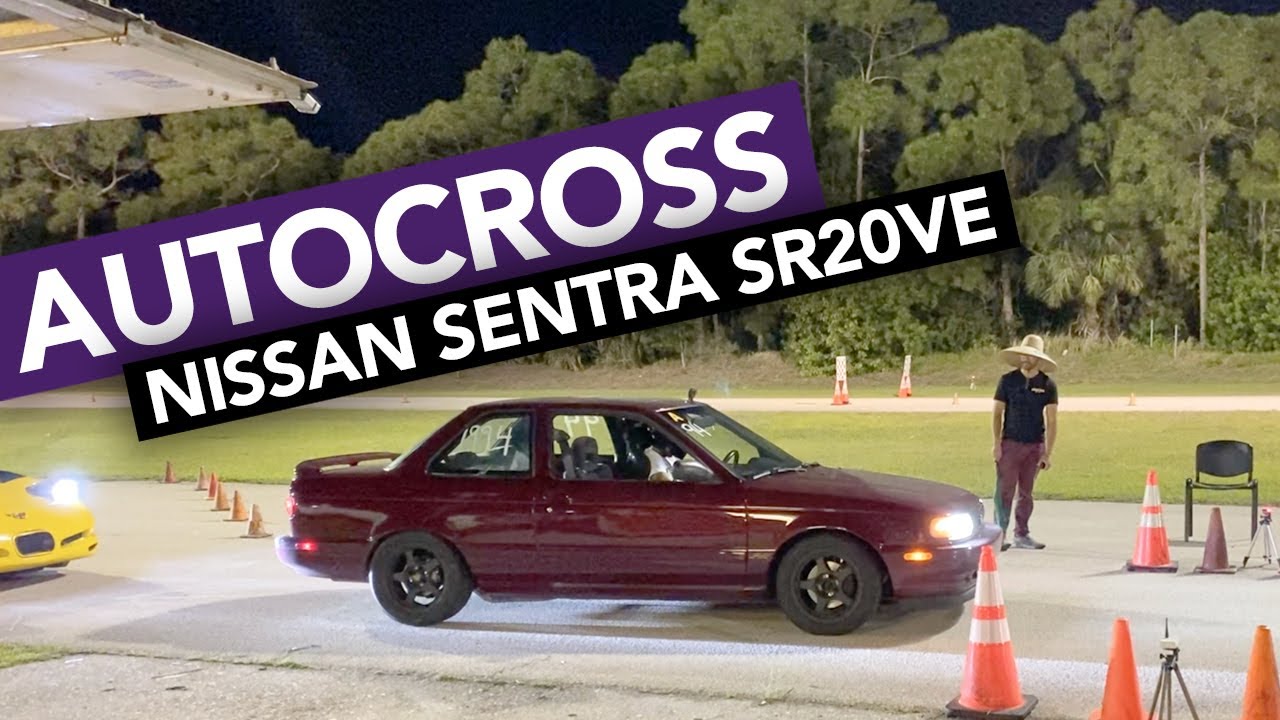 1994 Nissan Sentra SE-R w/ SR20VE | PBIR Autocross League Race Series - Palm Beach, FL | 4/15/2022