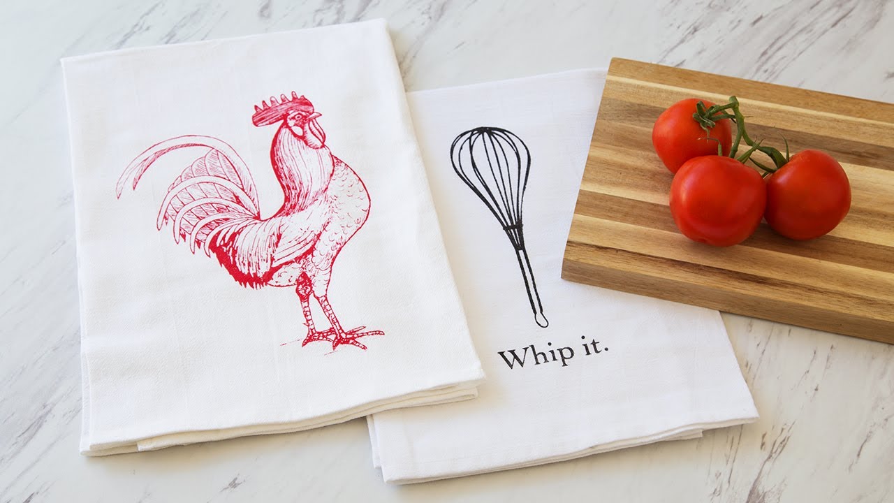 Coin Laundry - Hand Printed Flour Sack Towels