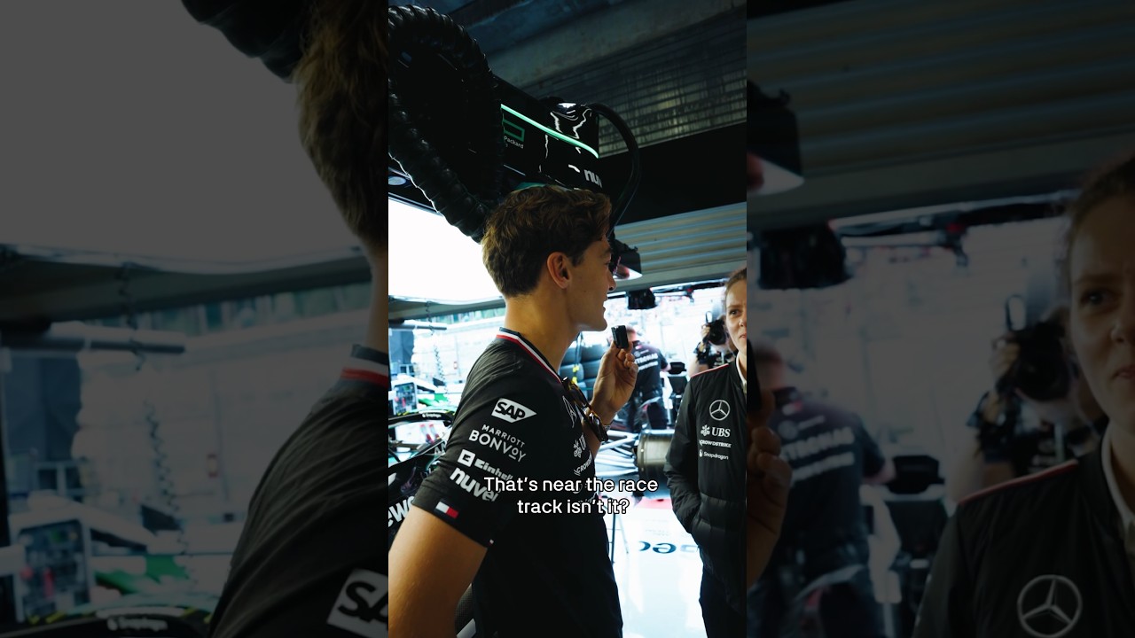 George Asks The Team Their Summer Shutdown Plans #f1 #formula1 #mercedesamgf1