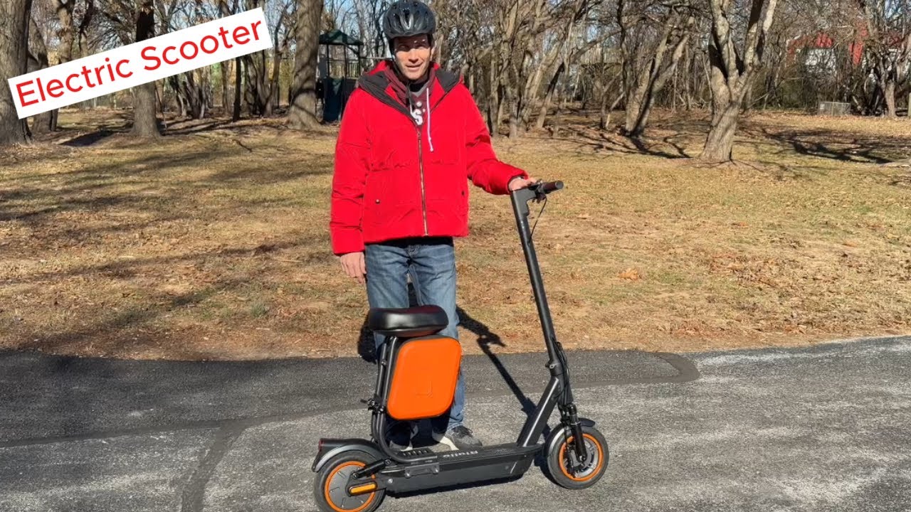 Riuiio 500W Electric Scooter with Seat 21MPH Long Range