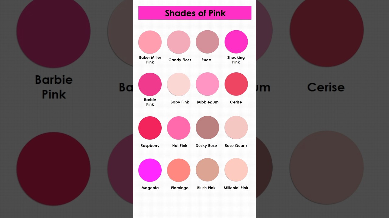 Which shades of🩷pink 🩷do you like? comment ✍️