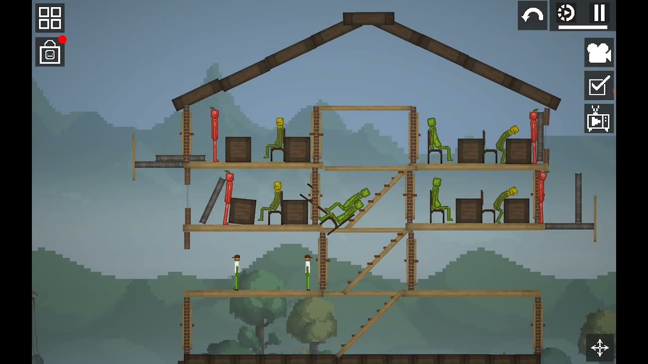 Melon Sandbox Yaramaz Çocuklar Okulu Yıktı