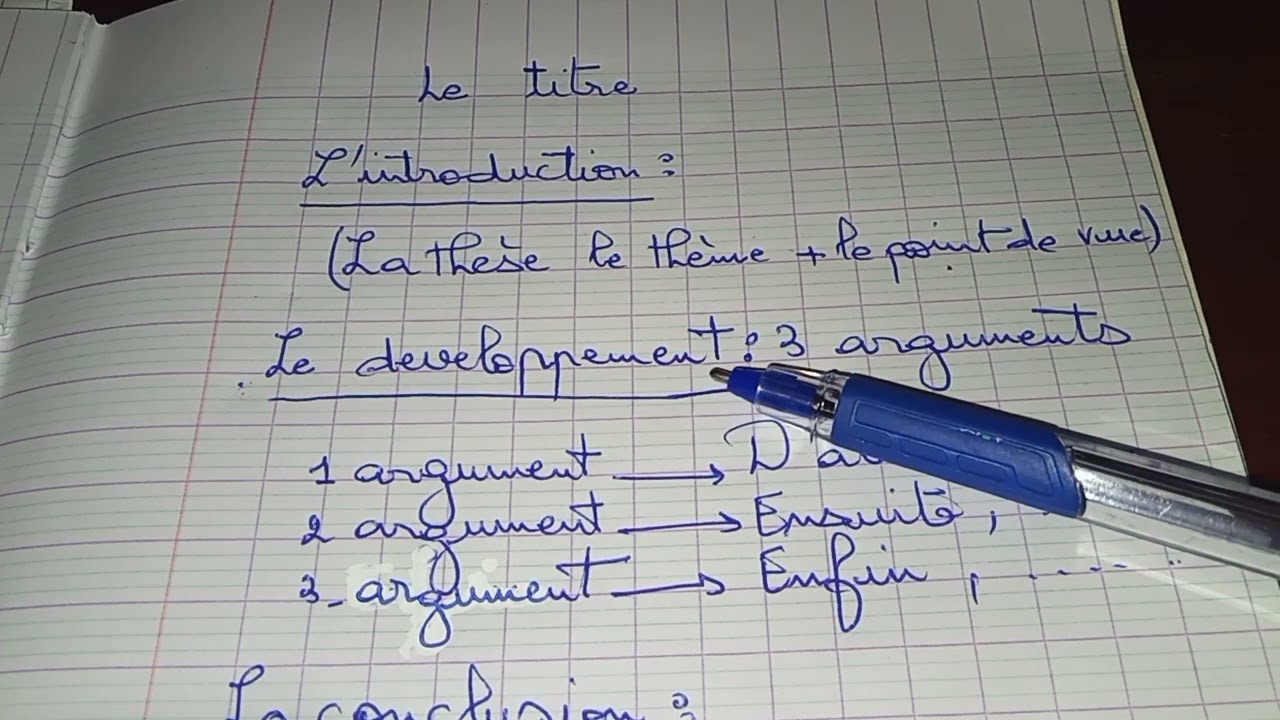 كيفية كتابة وضعية ادماجية بالفرنسية لتلاميذ السنة الرابعة متوسط