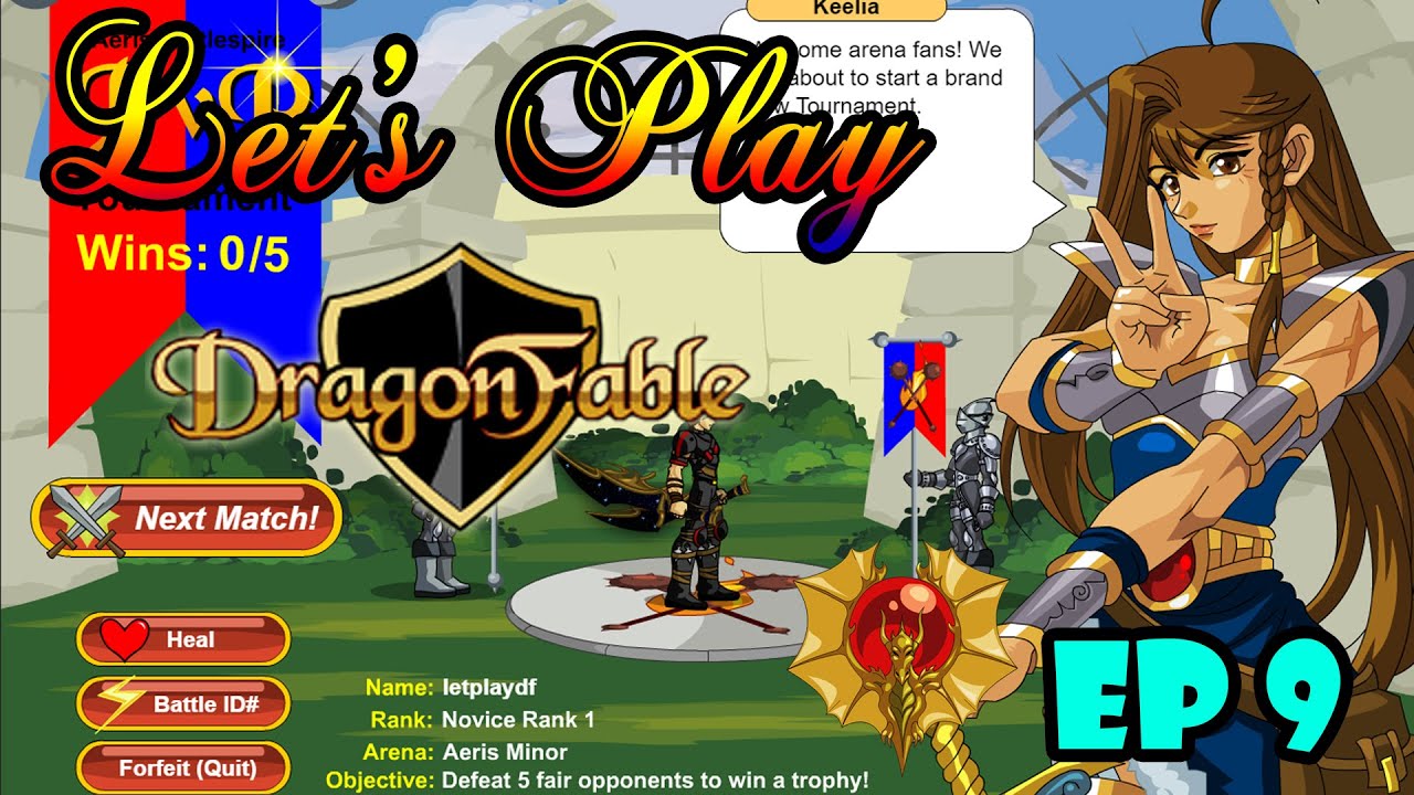 Let's Play DragonFable Ep 9 - Aeris PvP, Old Wars & Haunted House