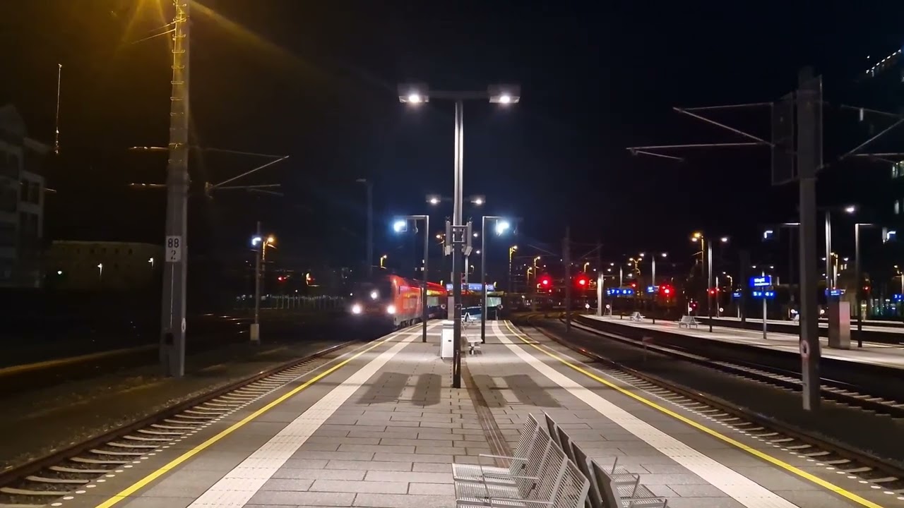 Einfahrt des nightjet 295+nightjet 40295 am 10.09.2024 in Salzburg Hbf