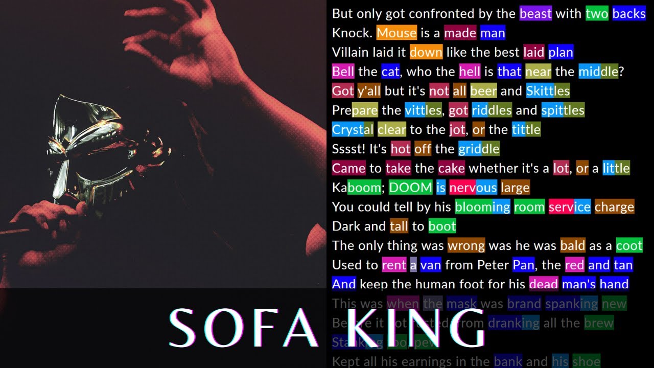 MF DOOM - Sofa King | Rhymes Highlighted