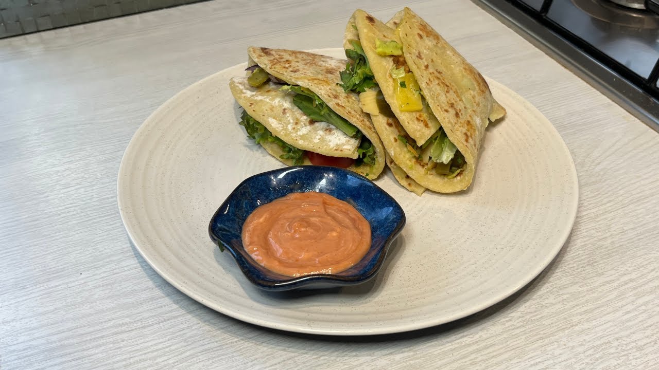 Italian Piadina di Patate 🥔✨ | Soft Potato Flatbread Stuffed with Fresh Veggies