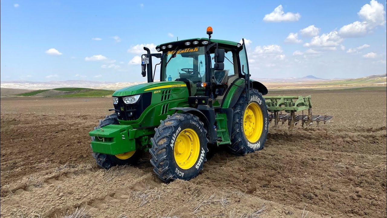 JOHN DEERE 6120R PANCAR YERLERİ HAZIRLIYORUM. 15’li kazayağ ile. ANKARA/GİRMEÇ Köyü