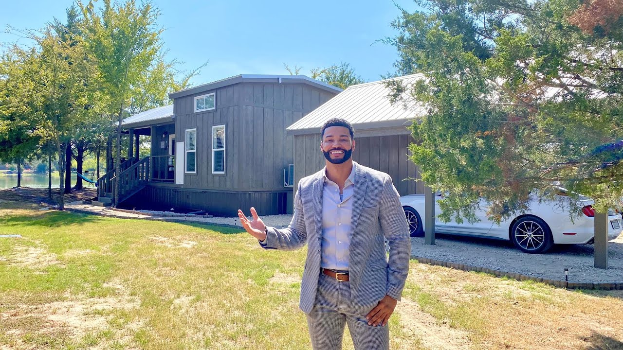 LIVING TINY with MR. TINY - Modern Rustic Lake Escape at Hidden Forest Lake RV park