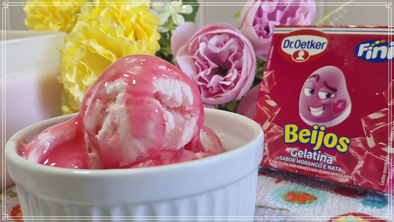 SORVETE DE GELATINA FINI BEIJOS 😋 RENDE 3 LITROS
