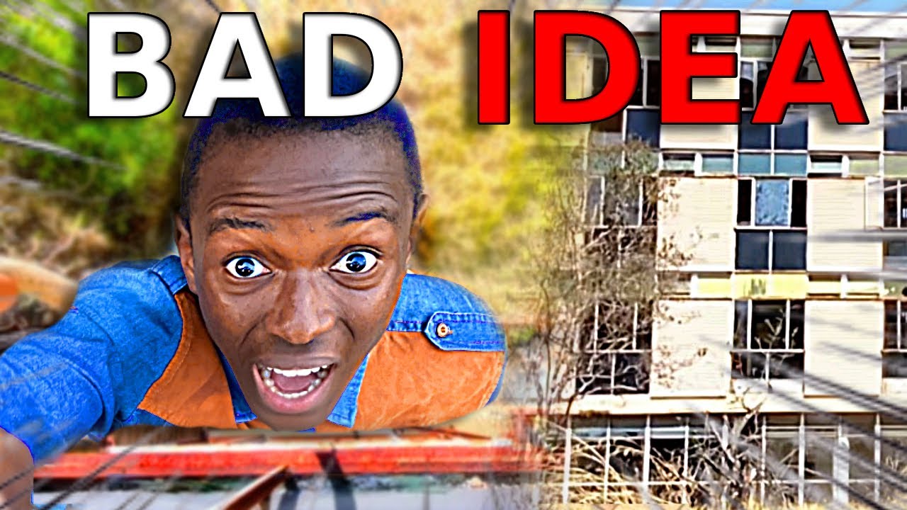 JUMPING Out A HAUNTED BUILDING‼️*Almost Died*