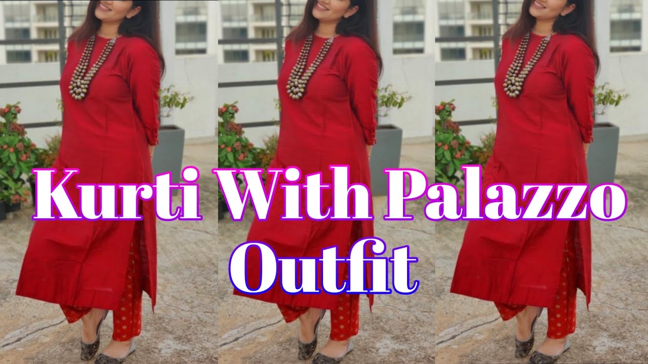 Kurti With Palazzo Outfit Ideas For Girls | Palazzo Suit Design For Girls | Fashion| by Look Stylish