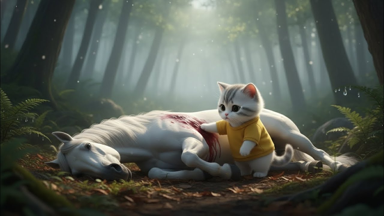 The Horse Saved a Kitten… 3 Years Later It Returned During the Flood 😭🐎🐱