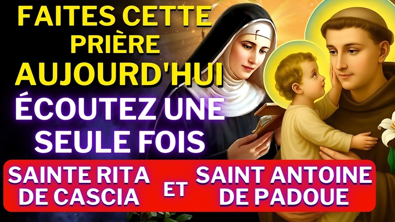 SAINTE RITA DE CASCIA et SAINT ANTOINE💖PRIÈRE POUR DES CAUSES DIFFICILES🙏DÉBLOQUER TOUTE SITUATION