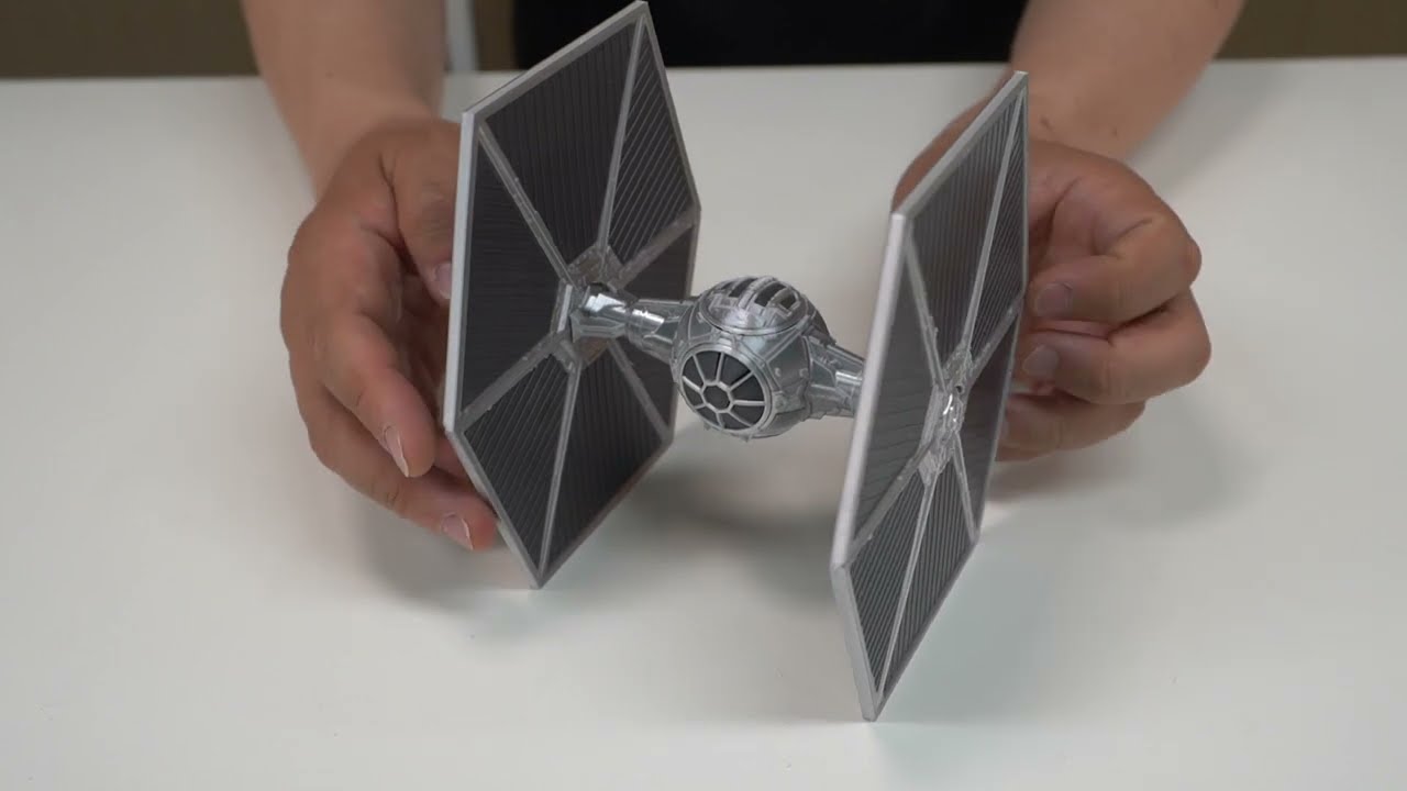TIE fighter print with Silky silver PLA on CR10s pro