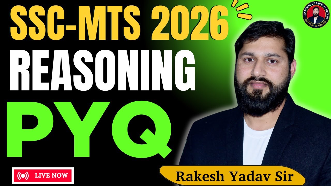 👉 SSC MTS 2026 Reasoning LIVE 🔴 | Day 28 | Exam Fad Dene Wali PYQ Class 🔥 Rakesh Yadav Sir