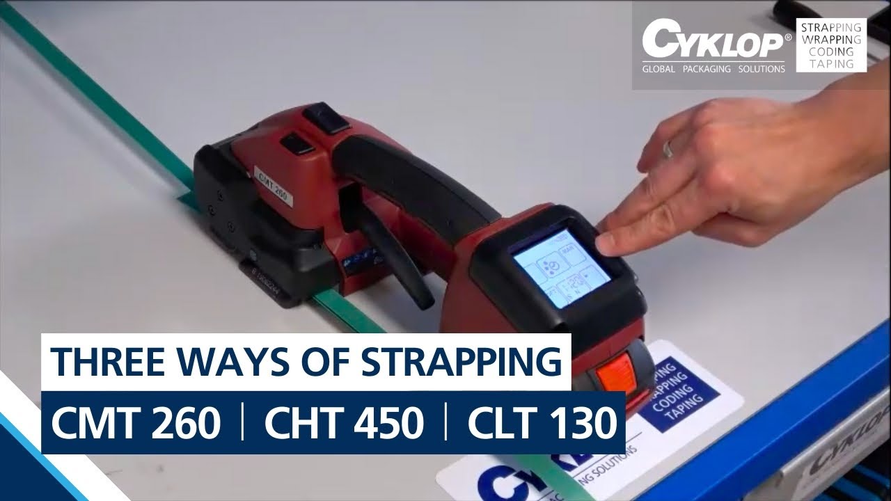 CMT 260 / CHT 450 / CLT 130: Three ways of strapping