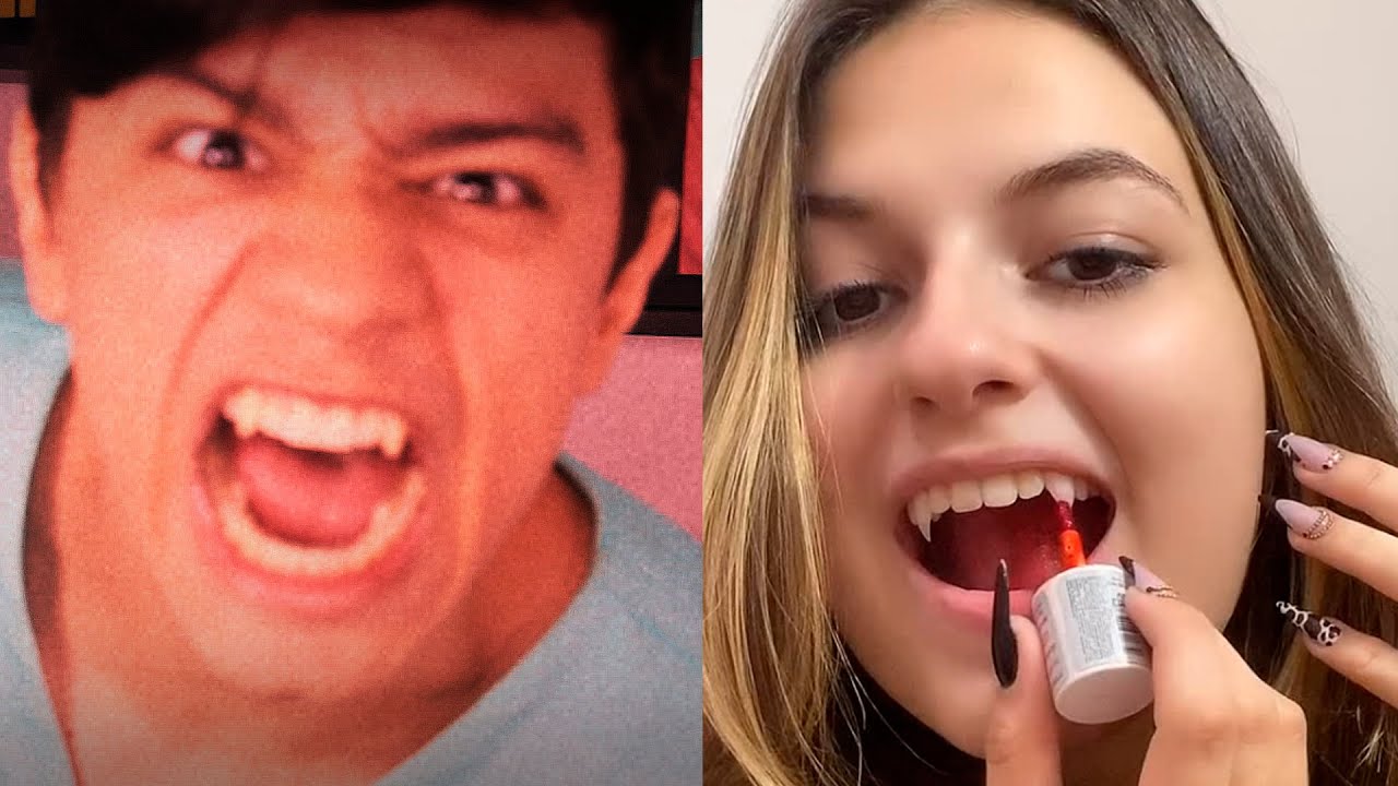 INCRÍVEL!! 4 FORMAS DE FAZER DENTES DE VAMPIRO