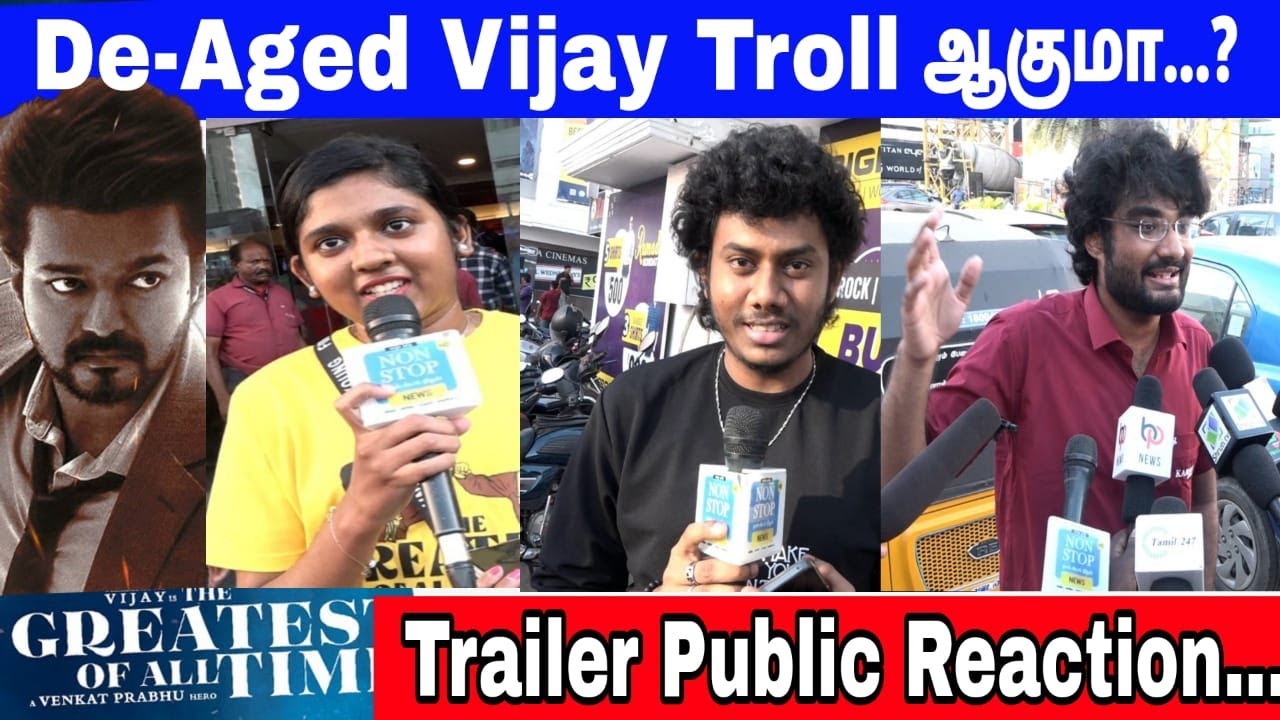 The GOAT Trailer Public Reaction Thalapathy Vijay | Venkat Prabhu | Yuvan Shankar Raja |Thalapathy69