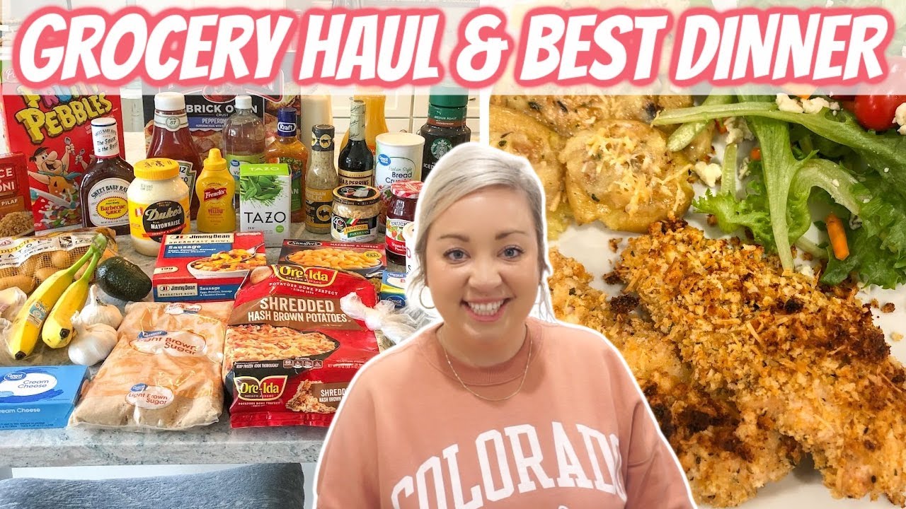 WALMART GROCERY HAUL | BEST DINNER RECIPE | CRIPSY GARLIC SMASHED POTATOES | JESSICA O'DONOHUE