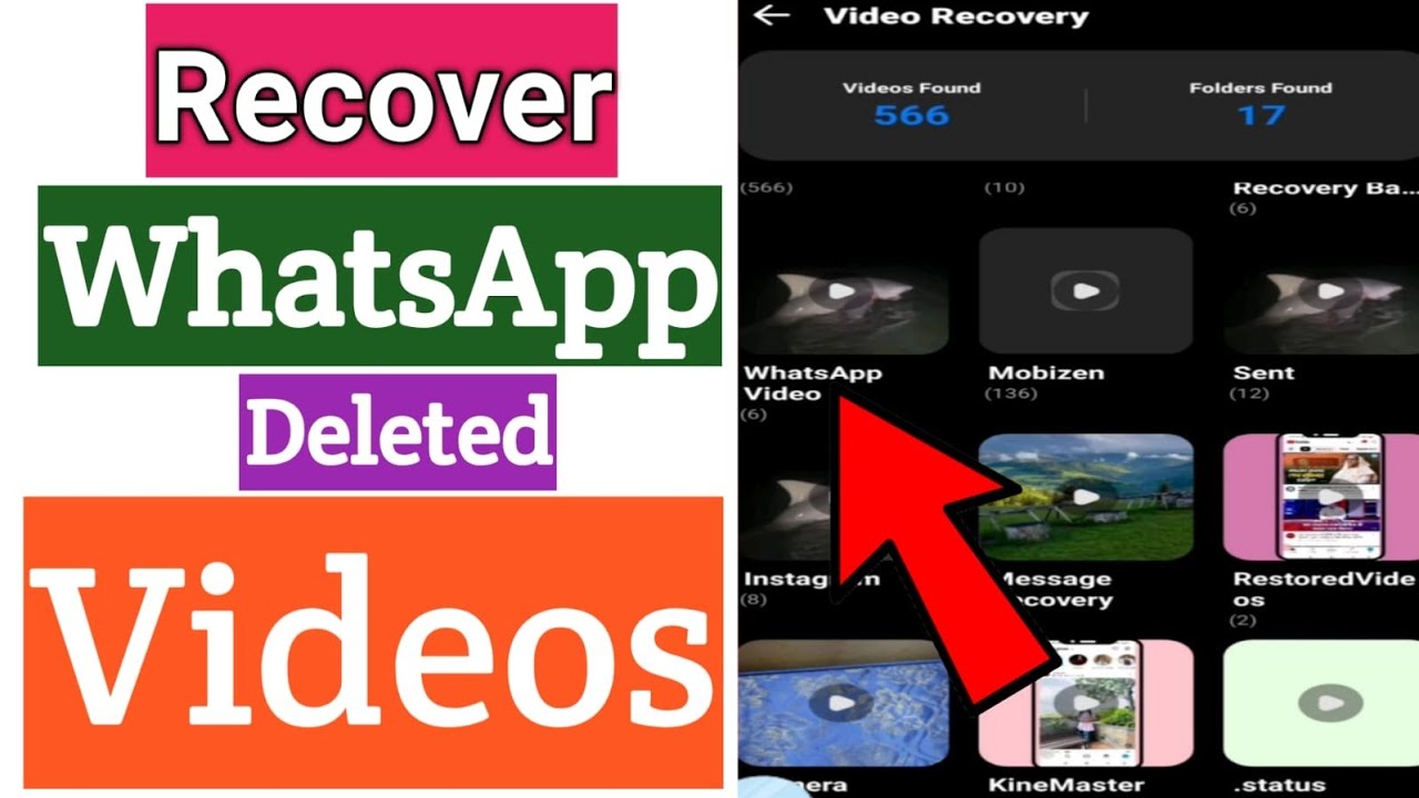 Как восстановить удаленные видео из WhatsApp | Восстановление удаленных видео из WhatsApp
