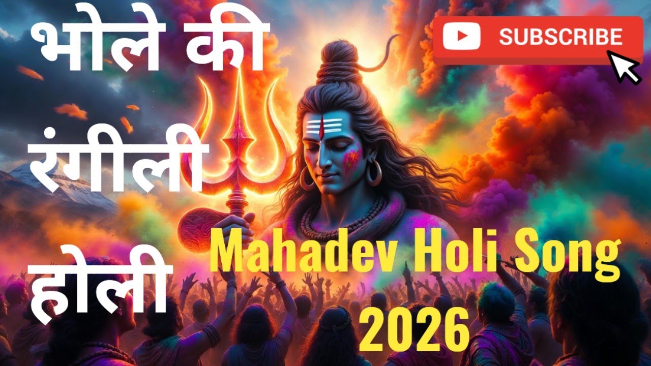 भोले की रंगीली होली 🌈 | Rang De Jag Sara | Mahadev Holi Song 2026 | Har Har Mahadev #viral #mahadev 