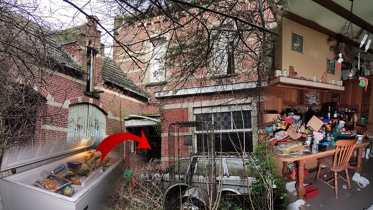 URBEX: Abandoned hoarder house, how could they live like this? Found freezer full of 90's food!