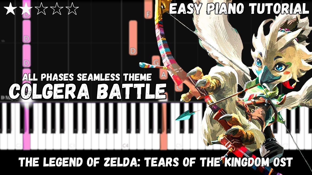 The Legend of Zelda - Colgera Battle (Easy Piano Tutorial)