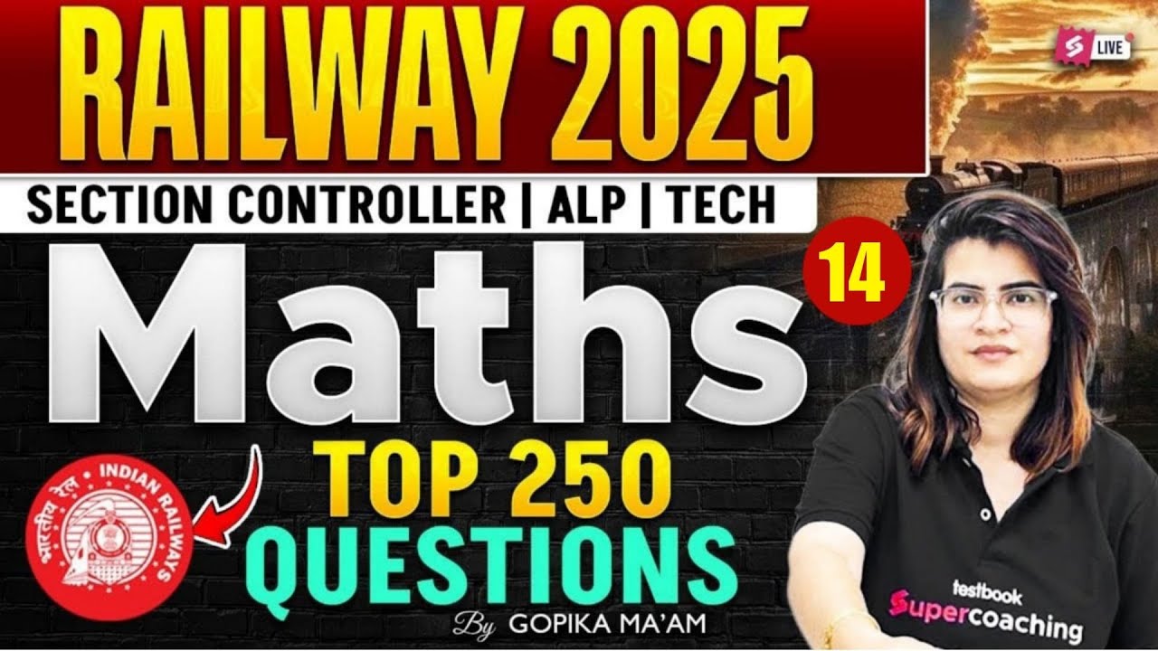 RRB Section Controller 2025 | Maths Class for Section Controller Exam | RRB Maths by Gopika Ma’am