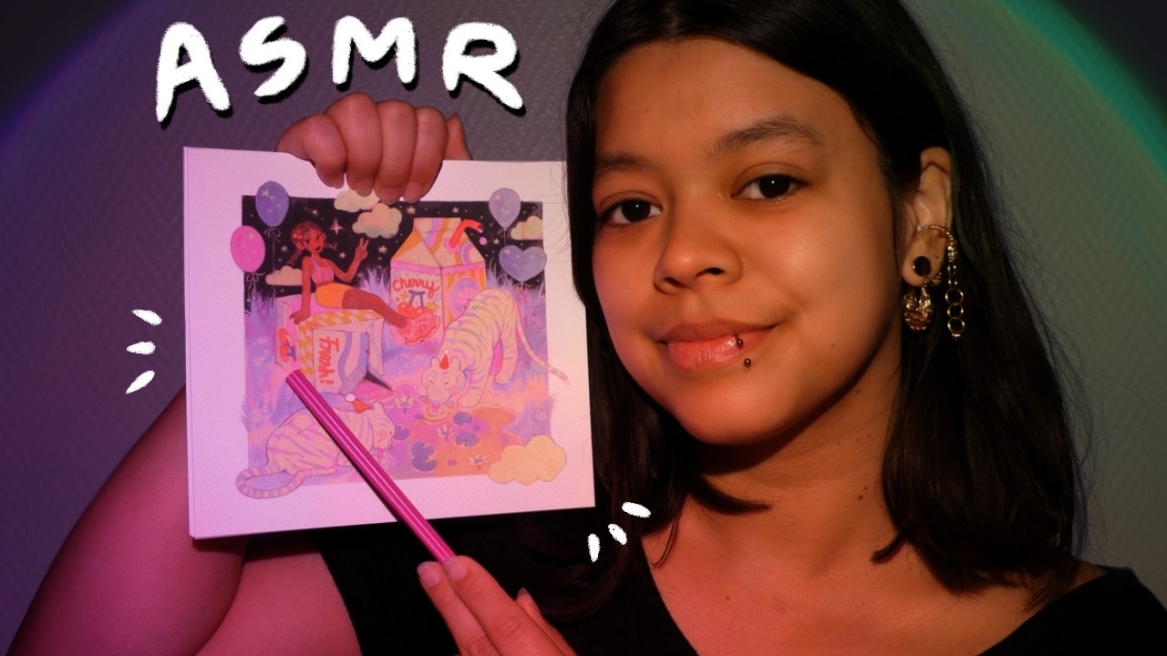 Questions et Tracing relaxant sur de jolies illustrations 💖 ASMR FR