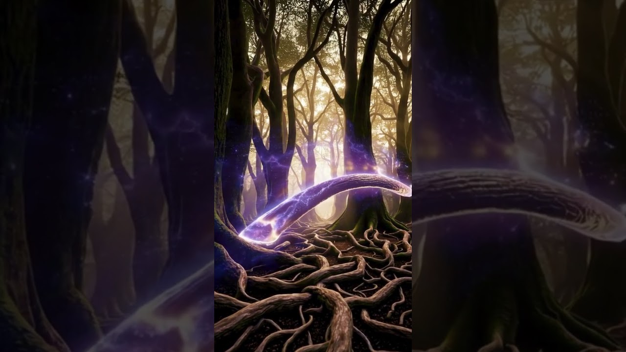 Forest Path ✨ Grounding Cosmic Journey Through Mystical Woodland  #ambientvibes