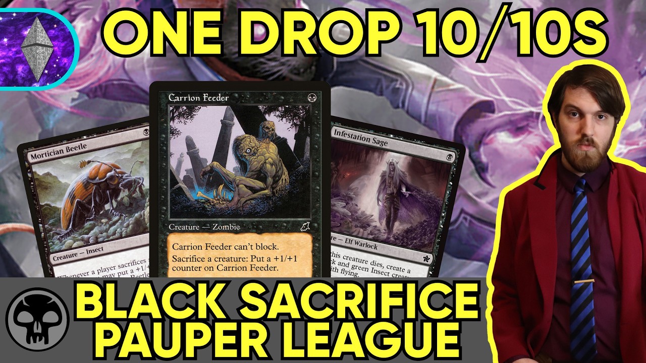 Crush the Enemy with 1-Mana 10/10s! | Mono Black Sacrifice MTG Pauper Gameplay