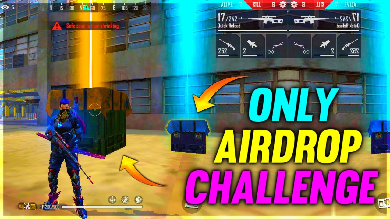 Airdrop Only Gun Challenge || Garena Free Fire - Desi Gamers || Part 2