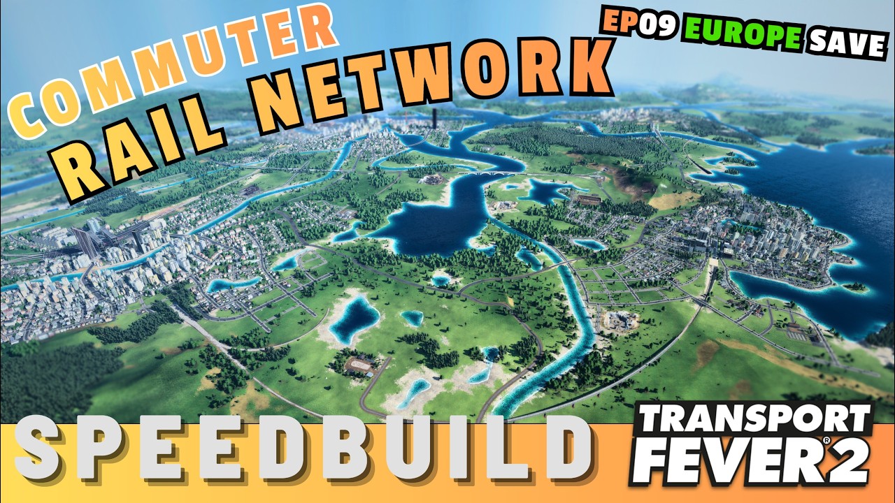 Creating Commuter Train Network -- Transport Fever 2
