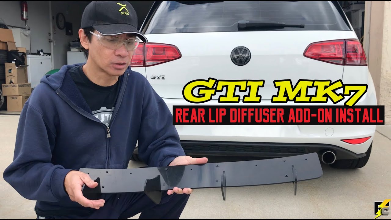 GTI MK7: Rear Bumper Diffuser Splitter