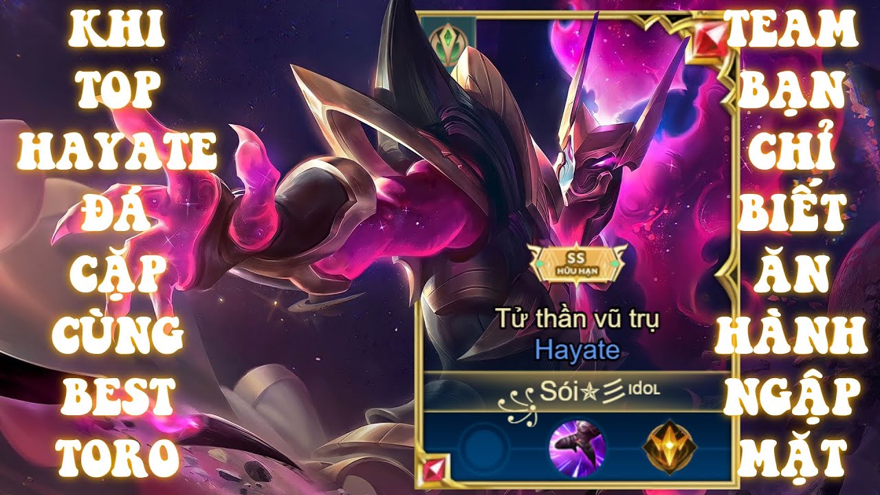 Hayate Tử Thần Vũ Trụ Siêu Phẩm Mới Tậu Cho Leo Rank Gặp Ngay Best Toro Hayate Tung Hoành Ngang Dọc