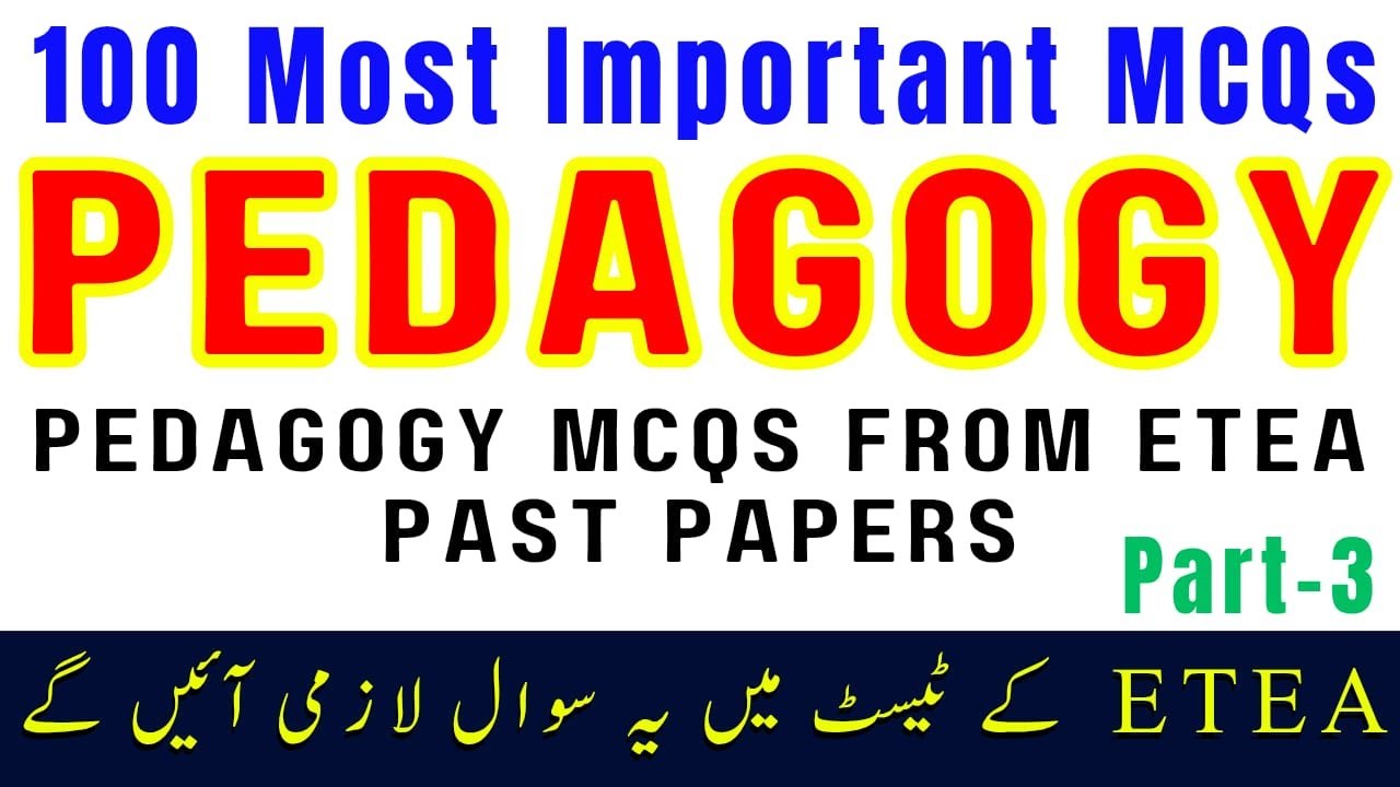 Cracking Pedagogy MCQs | Educational Psychology & Teaching Techniques | Most Important MCQs | FPSC