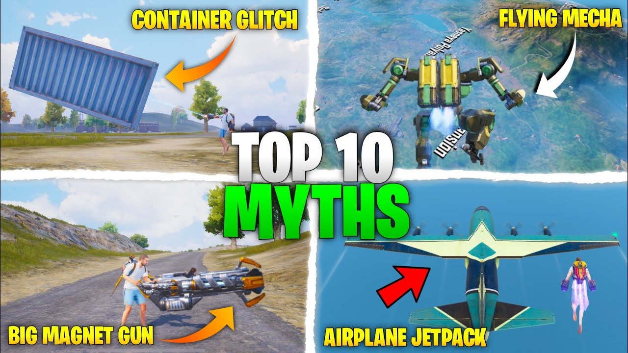 🔥 Top 10 Secret Myths in BGMI PUBG | Big Magnet Gun | 3.2 Update New Mysterious Busted Myths