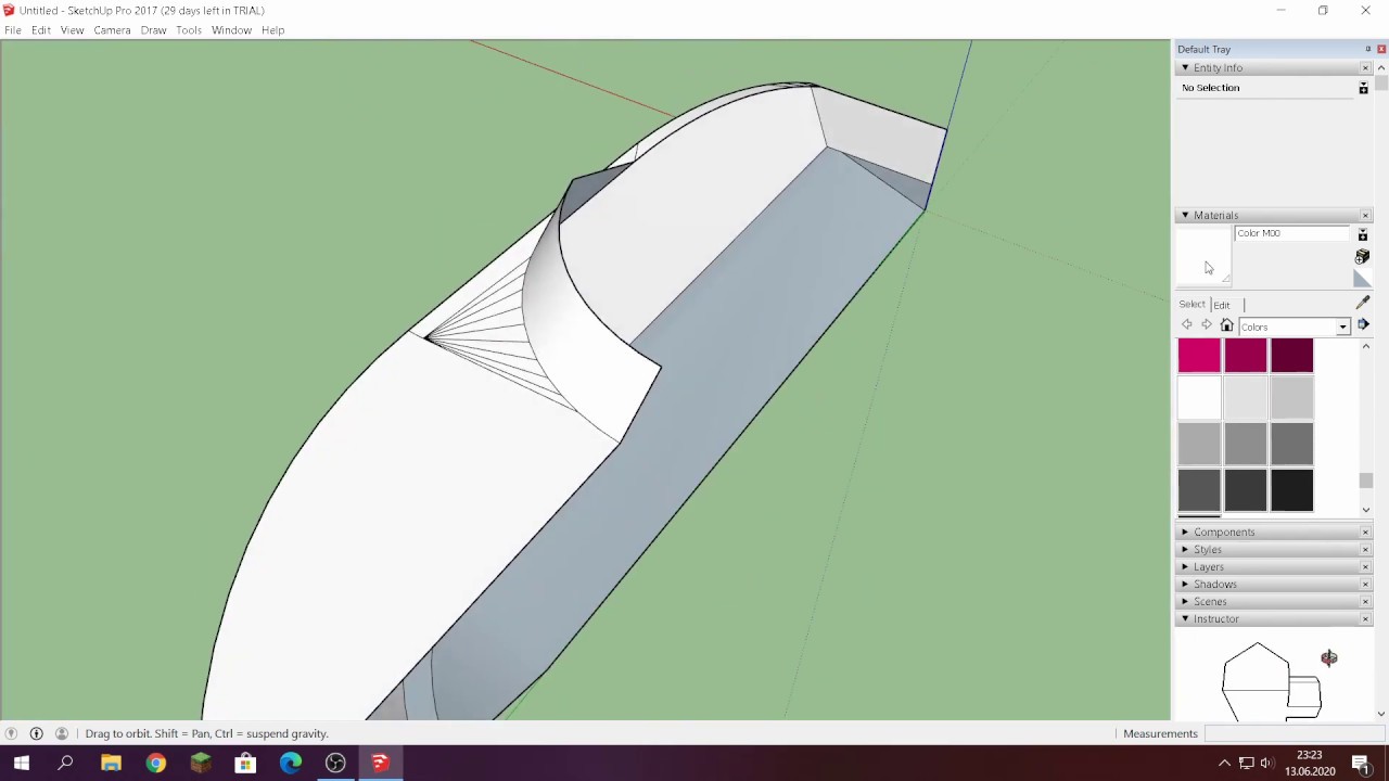 SketchUP boathull timelaps